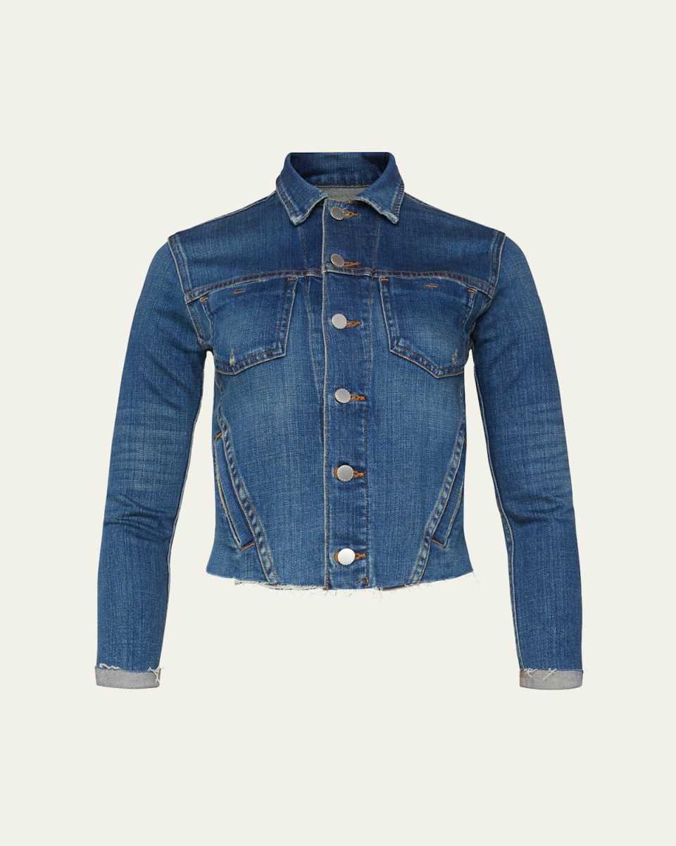 Janelle Slim Raw-Edge Jacket